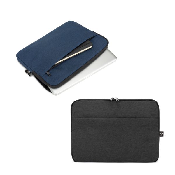 Pasta para notebook 14″ em poliéster reciclado 600D de alta densidade - Enova Brindes Personalizados