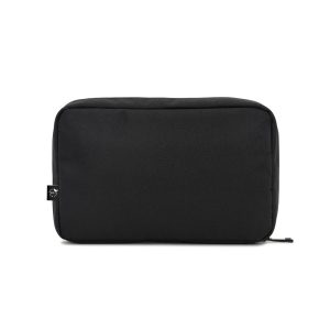 Bolsa organizadora espaçosa para acessórios tecnológicos em poliéster reciclado 600D twill - Brinde Corporativo Personalizado | Enova