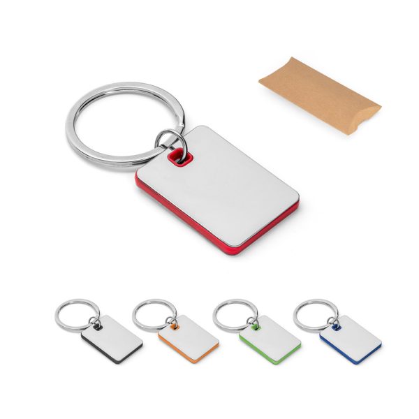 Chaveiro em metal e ABS - Enova Brindes Personalizados