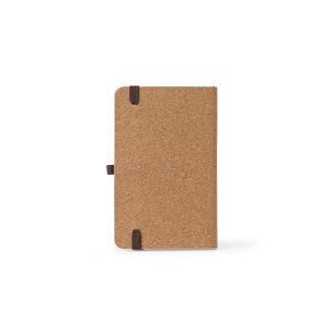 Caderno de bolso de capa dura em folha de bambu e cortiça com 160 páginas pautadas - Brinde Corporativo Personalizado | Enova
