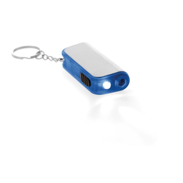 Chaveiro com lanterna LED e ferramenta - Brinde Corporativo Personalizado | Enova