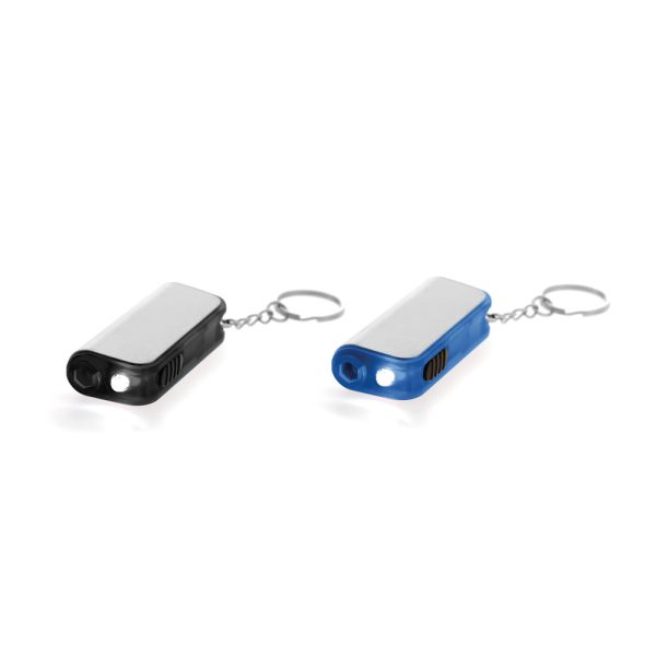 Chaveiro com lanterna LED e ferramenta - Enova Brindes Personalizados