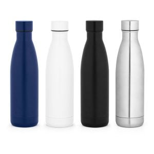 Garrafa em aço inox 90% reciclado de parede dupla térmica, isolada a vácuo e acabamento mate 810 mL - Enova Brindes Personalizados