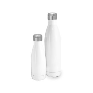 Garrafa em aço inox com parede dupla, isolada a vácuo 800 mL - Brinde Corporativo Personalizado | Enova