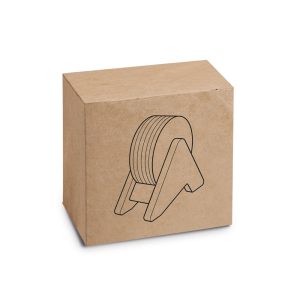 Porta copos em madeira com 6 bases para copos em cortiça - Brinde Corporativo Personalizado | Enova