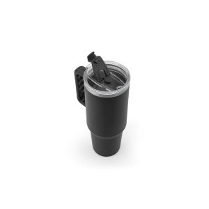 Copo de viagem de grande dimensão em aço inoxidável 91% reciclado com parede dupla isolada a vácuo e acabamento em mate 1300 mL - Brinde Corporativo Personalizado | Enova