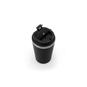 Copo de viagem em aço inox 90% reciclado com parede dupla e acabamento em mate 460 mL - Brinde Corporativo Personalizado | Enova