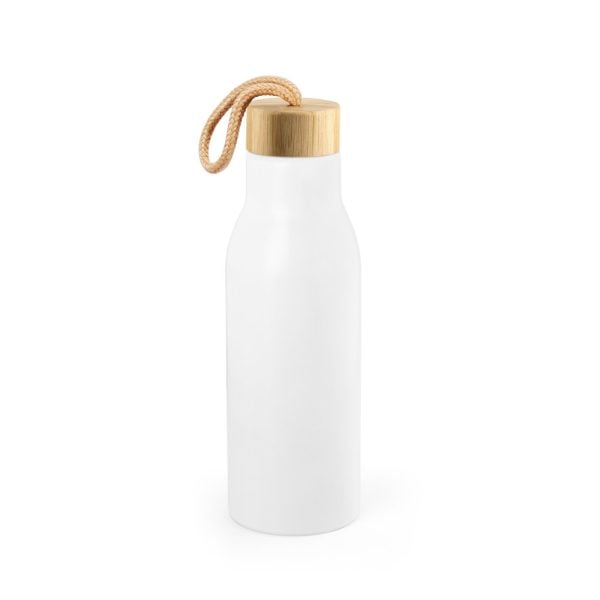 Squeeze em aço inox 90% reciclado, de parede simples e acabamento em mate 570 mL - Brinde Corporativo Personalizado | Enova