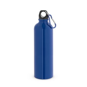 Squeeze esportiva em aço inox de parede simples com mosquetão 820 mL - Brinde Corporativo Personalizado | Enova