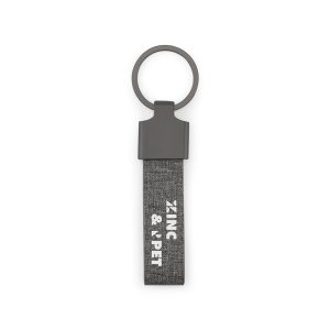 Chaveiro em metal e pet 30% reciclado - Brinde Corporativo Personalizado | Enova