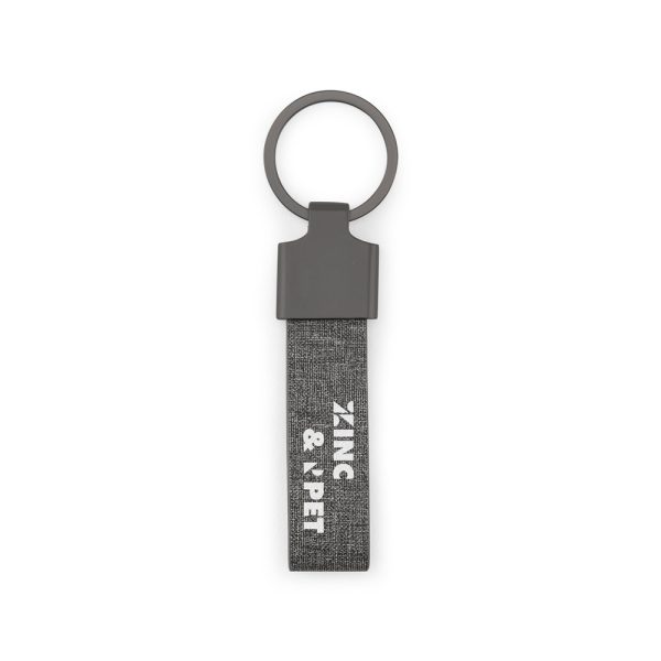 Chaveiro em metal e pet 30% reciclado - Brinde Corporativo Personalizado | Enova