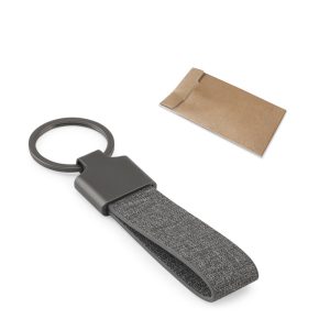 Chaveiro em metal e pet 30% reciclado - Enova Brindes Personalizados