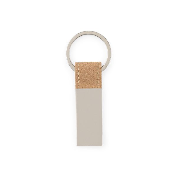 Conjunto composto por um porta-cartões e chaveiro, ambos em metal e cortiça - Brinde Corporativo Personalizado | Enova
