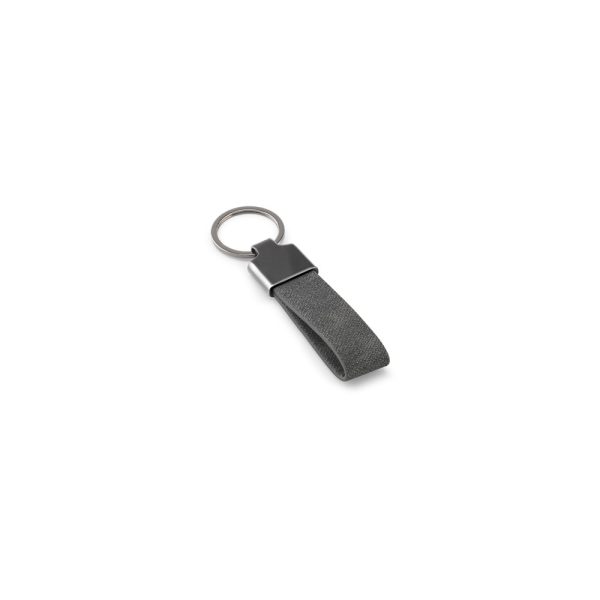 Conjunto composto por um porta-cartões e chaveiro, ambos em metal e poliéster reciclado (30% rPET) - Brinde Corporativo Personalizado | Enova