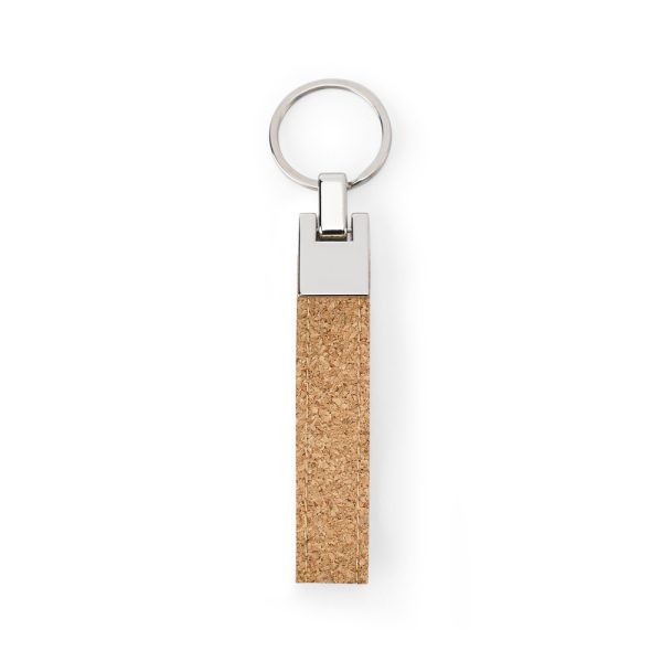 Conjunto composto por uma esferográfica e chaveiro, ambos em metal e cortiça - Brinde Corporativo Personalizado | Enova