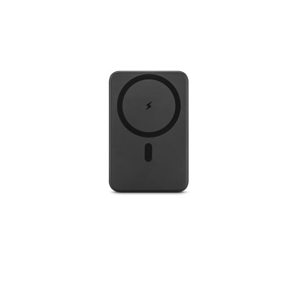 Bateria portátil magnética em ABS 100% reciclado com suporte, carregador wireless super-rápido 15W e capacidade de 10.000 mAh - Brinde Corporativo Personalizado | Enova