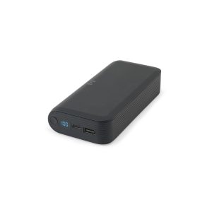 Bateria portátil em ABS 100% reciclado com carregador wireless super-rápido 15W e capacidade de 20.000 mAh - Brinde Corporativo Personalizado | Enova