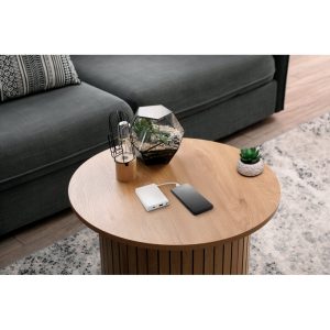 Bateria portátil em ABS 100% reciclado, com cabo integrado e capacidade de 10'000 mAh - Brinde Corporativo Personalizado | Enova