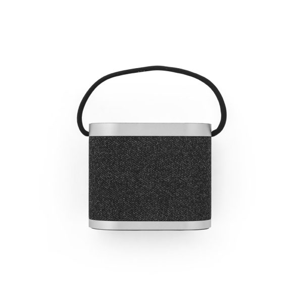 Caixa de som de 15W com carregador wireless super-rápido 15W e 2h de autonomia em bambu e PET 100% reciclado - Brinde Corporativo Personalizado | Enova