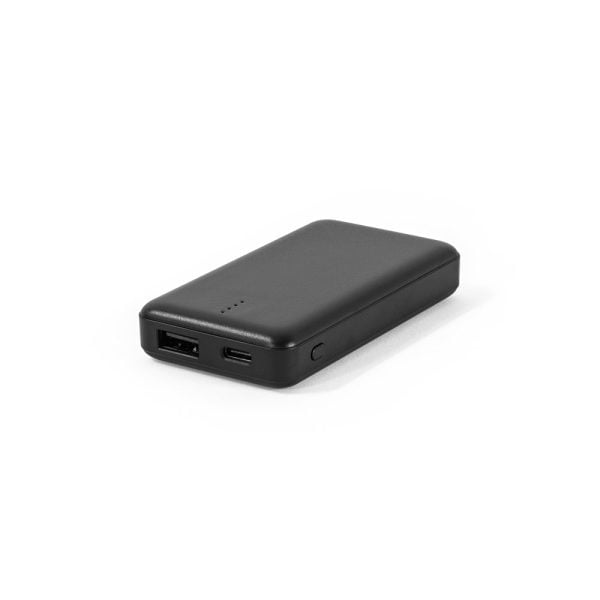 Bateria portátil em ABS 100% reciclado e capacidade de 4.000 mAh - Brinde Corporativo Personalizado | Enova