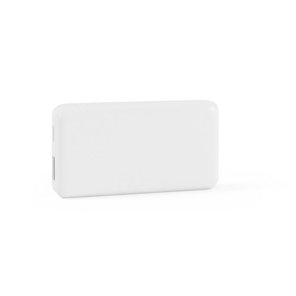 Bateria portátil em ABS 100% reciclado e capacidade de 4.000 mAh - Brinde Corporativo Personalizado | Enova