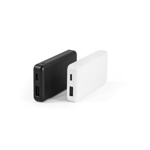 Bateria portátil em ABS 100% reciclado e capacidade de 4.000 mAh - Brinde Corporativo Personalizado | Enova