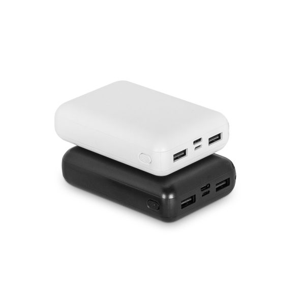 Bateria portáti em ABS 100% reciclado e capacidade de 10.000 mAh - Brinde Corporativo Personalizado | Enova