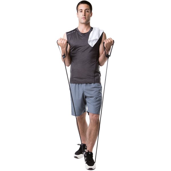 Conjunto fitness composto por elástico e corda de pular - Brinde Corporativo Personalizado | Enova
