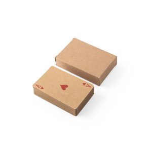 Baralho de 54 cartas clássicas em papel kraft - Brinde Corporativo Personalizado | Enova