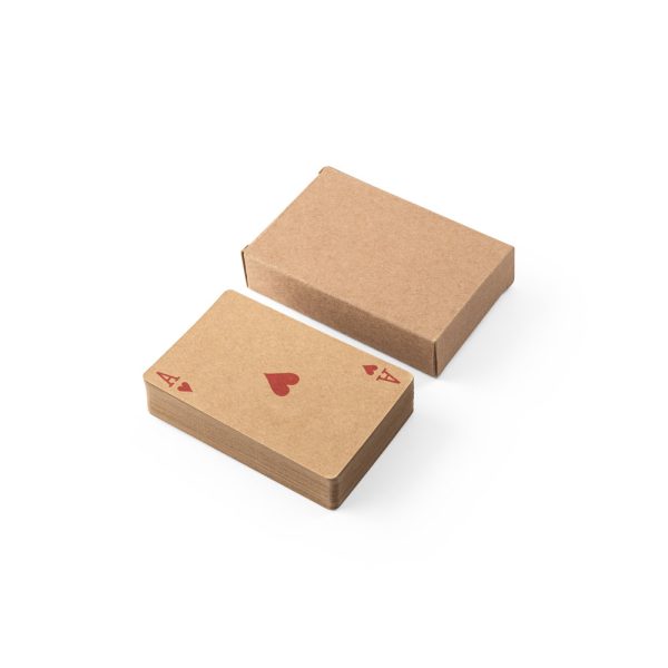 Baralho de 54 cartas clássicas em papel kraft - Brinde Corporativo Personalizado | Enova