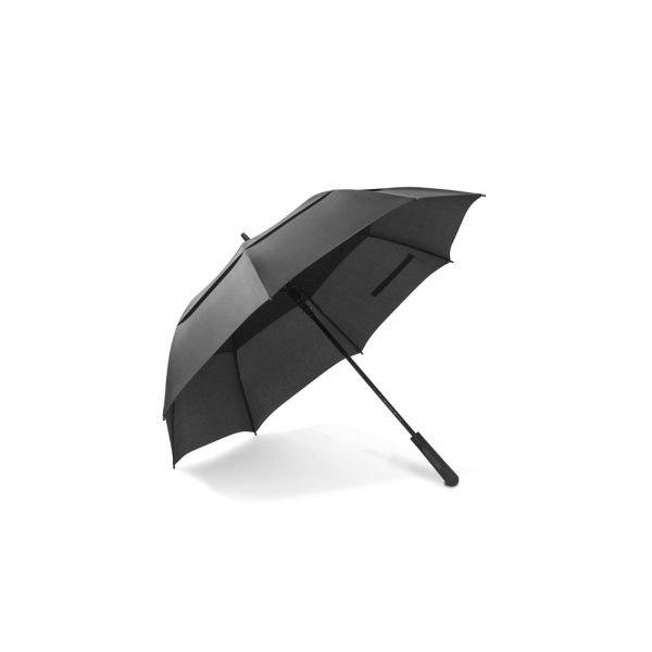 Guarda-chuva de 27,5'' em poliéster 100% reciclado pongee 190T com abertura automática - Brinde Corporativo Personalizado | Enova