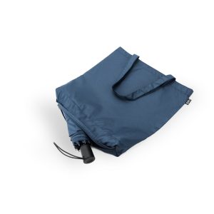 Guarda-chuva 2 em 1 com sacola de compras em poliéster reciclado incluído - Brinde Corporativo Personalizado | Enova