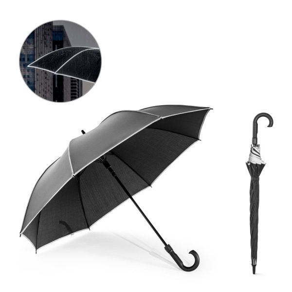 Guarda-chuva de 27″ em poliéster 100% reciclado pongee 190T à prova de vento - Enova Brindes Personalizados