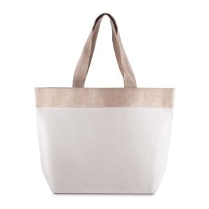 Sacola em Algodão e Juta 220g/m² - Brinde Corporativo Personalizado | Enova