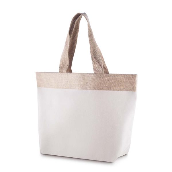 Sacola em Algodão e Juta 220g/m² - Brinde Corporativo Personalizado | Enova