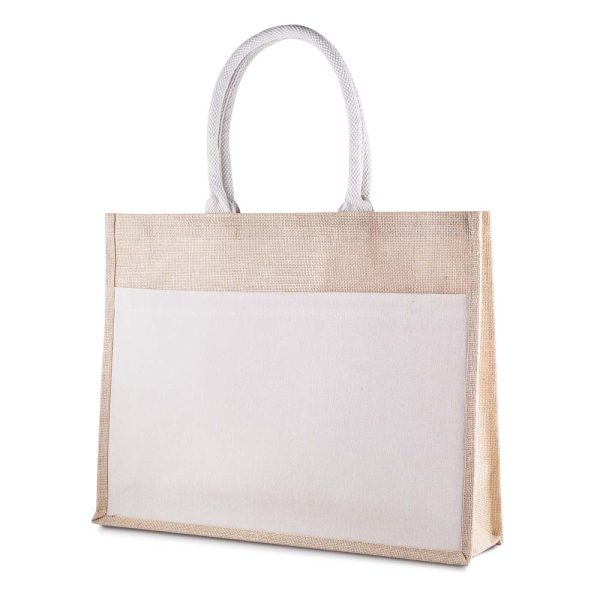 Sacola em Algodão e Juta 220g/m² - Brinde Corporativo Personalizado | Enova