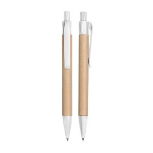 Caneta de Papel Kraft - Brinde Corporativo Personalizado | Enova