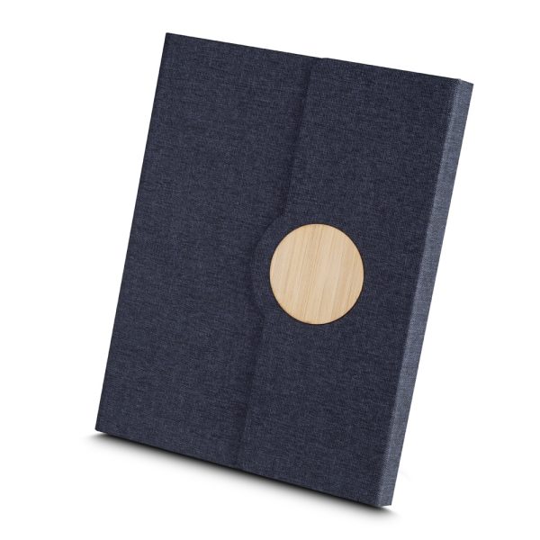 Caderno Capa em RPET e Detalhe em Bambu - Brinde Corporativo Personalizado | Enova