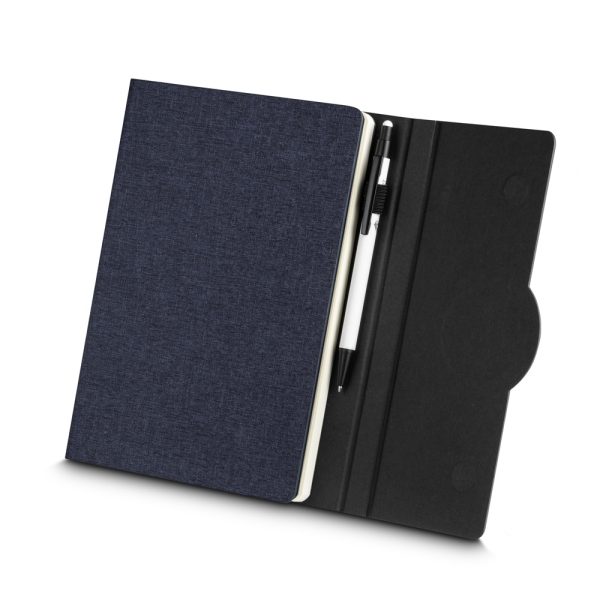 Caderno Capa em RPET e Detalhe em Bambu - Brinde Corporativo Personalizado | Enova