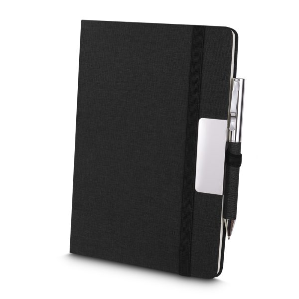 Kit Escritório Capa em RPET e Caneta Metalica - Brinde Corporativo Personalizado | Enova