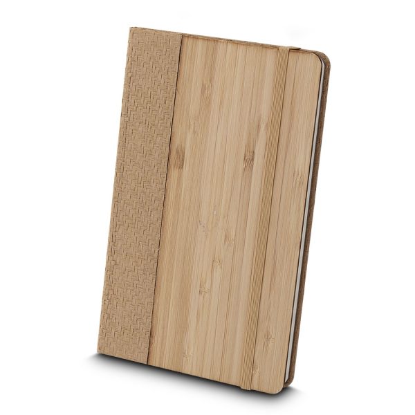 Caderno Capa em Bambu - Brinde Corporativo Personalizado | Enova