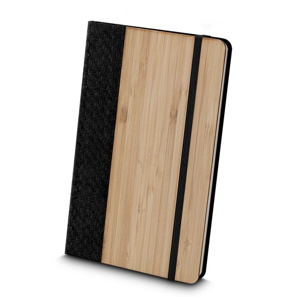 Caderno Capa em Bambu - Brinde Corporativo Personalizado | Enova