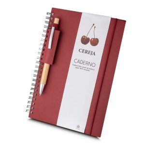 Caderno Capa em Papel Reciclado - Brinde Corporativo Personalizado | Enova