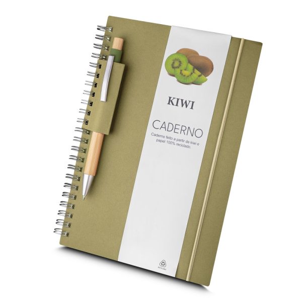 Caderno Capa em Papel Reciclado - Brinde Corporativo Personalizado | Enova