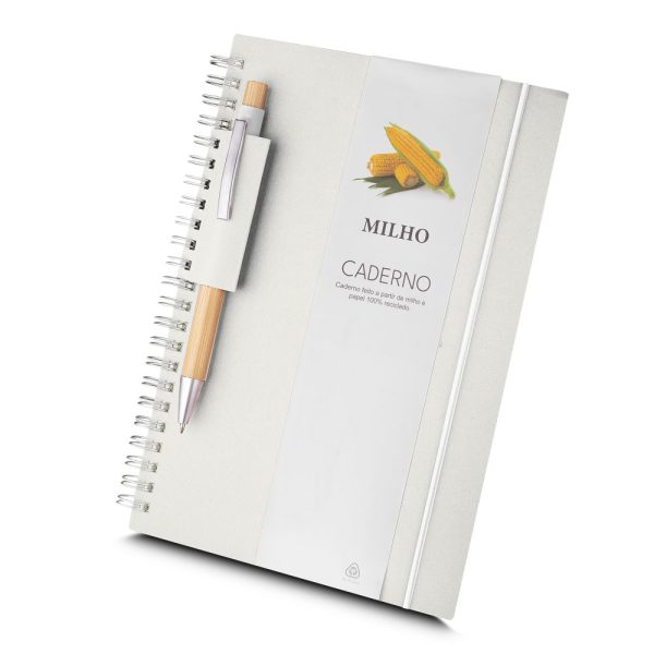 Caderno Capa em Papel Reciclado - Brinde Corporativo Personalizado | Enova
