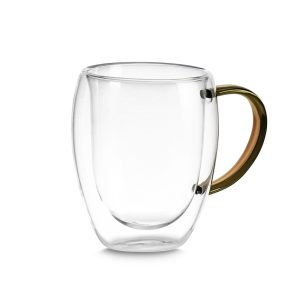 Caneca de Vidro Borossilicato - Brinde Corporativo Personalizado | Enova