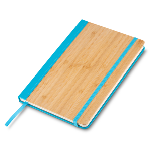 Caderno Capa em Bambu e PU - Brinde Corporativo Personalizado | Enova