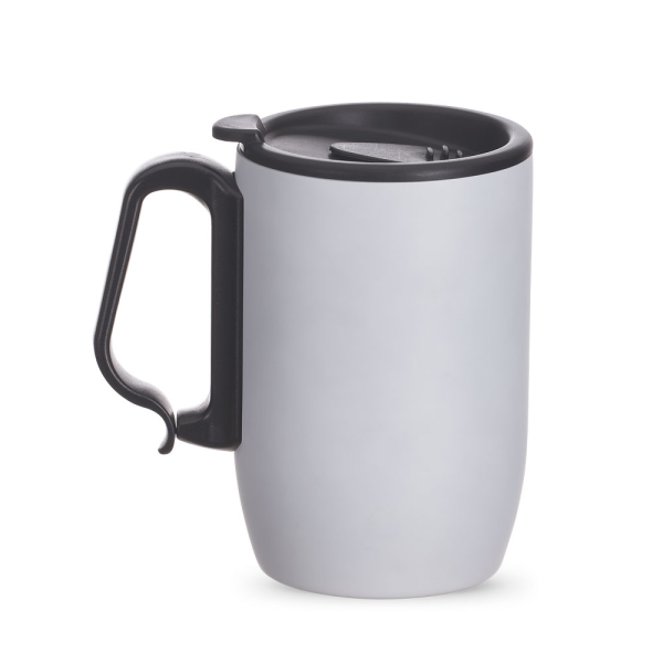 Caneca Térmica em aço inox - Brinde Corporativo Personalizado | Enova