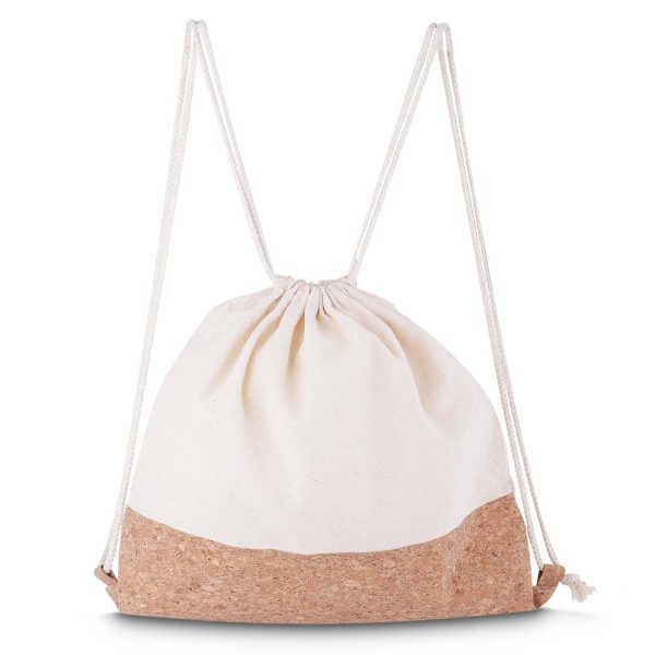 Sacola/Mochila em Algodão e Cortiça 140g/m² - Brinde Corporativo Personalizado | Enova