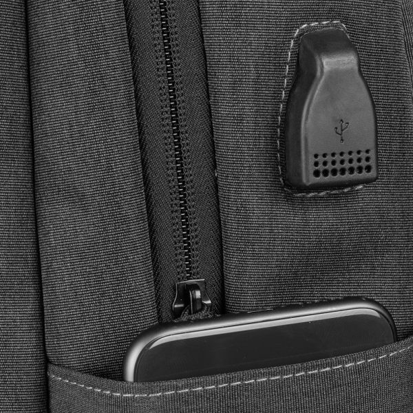 Mochila para notebook em Poliéster 600D e PU - Brinde Corporativo Personalizado | Enova